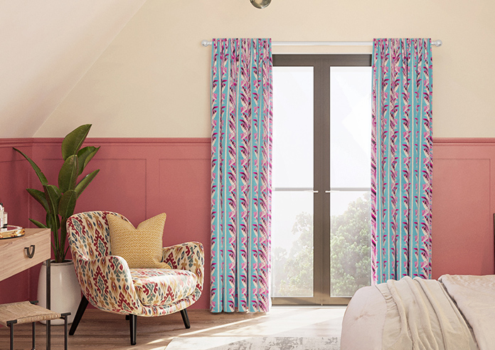 Miami, Pink - Made To Measure Curtains - Image 3